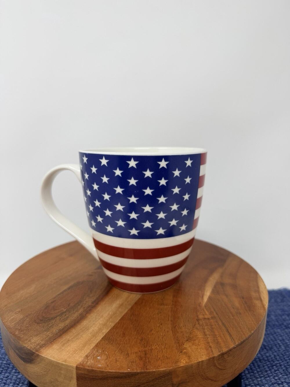 Pfaltzgraff Everyday Large 16 Oz Mug Patriotic American Flag Stars And Stripes